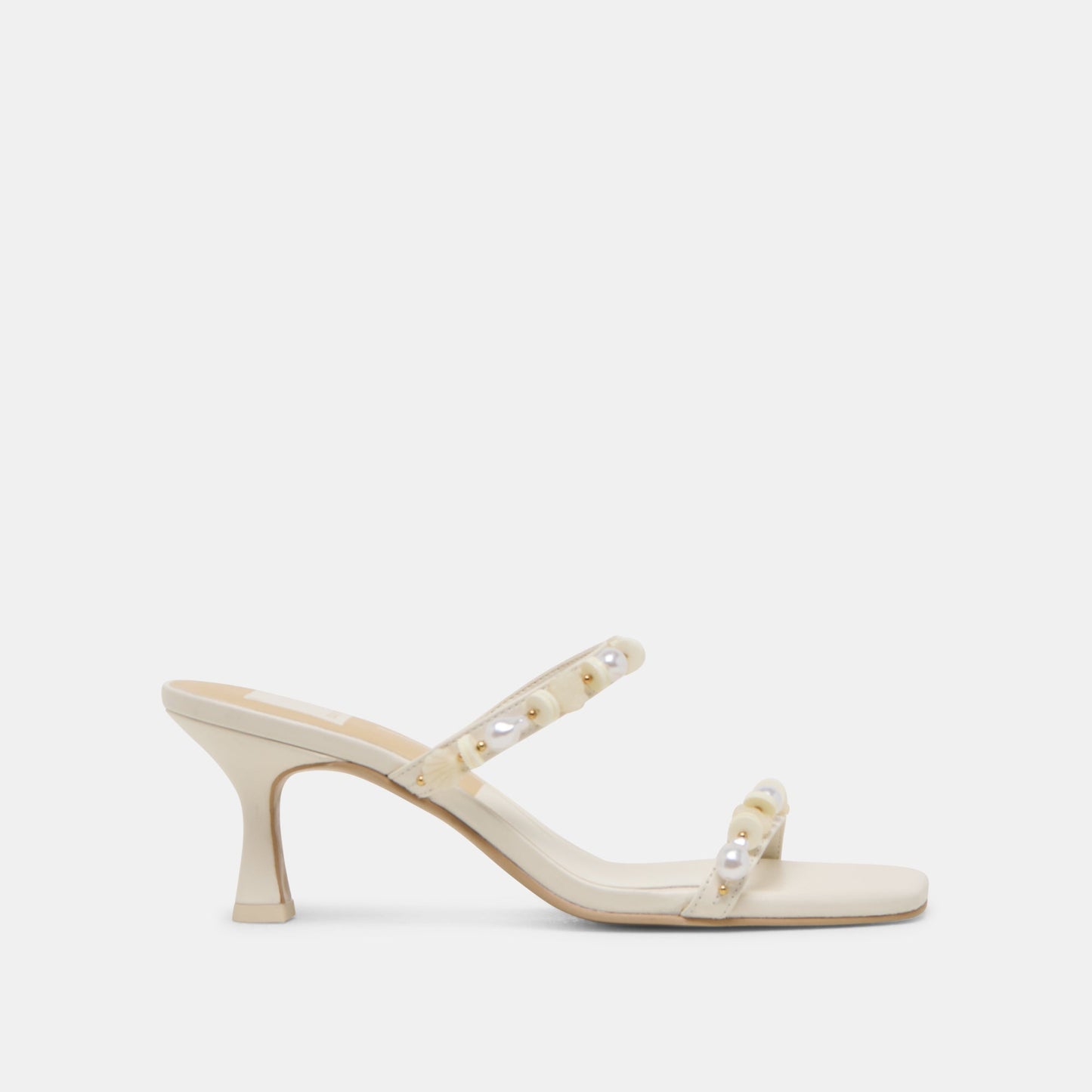 GRASON HEELS WHITE LEATHER - Dolce Vita