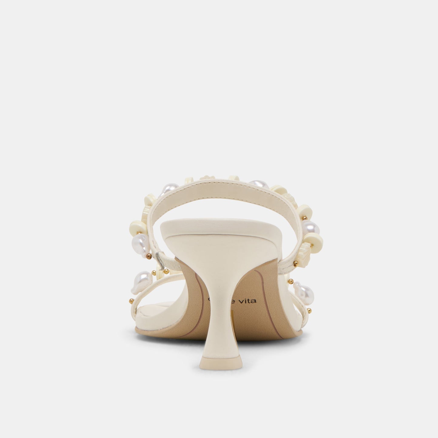 GRASON HEELS WHITE LEATHER - Dolce Vita