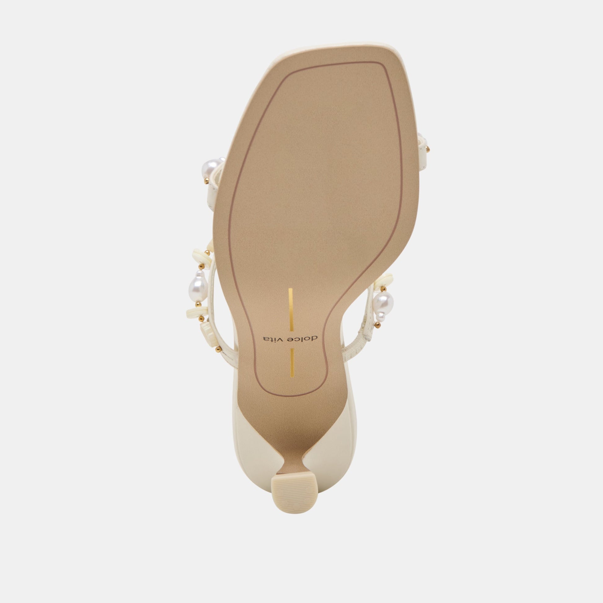 GRASON HEELS WHITE LEATHER - Dolce Vita