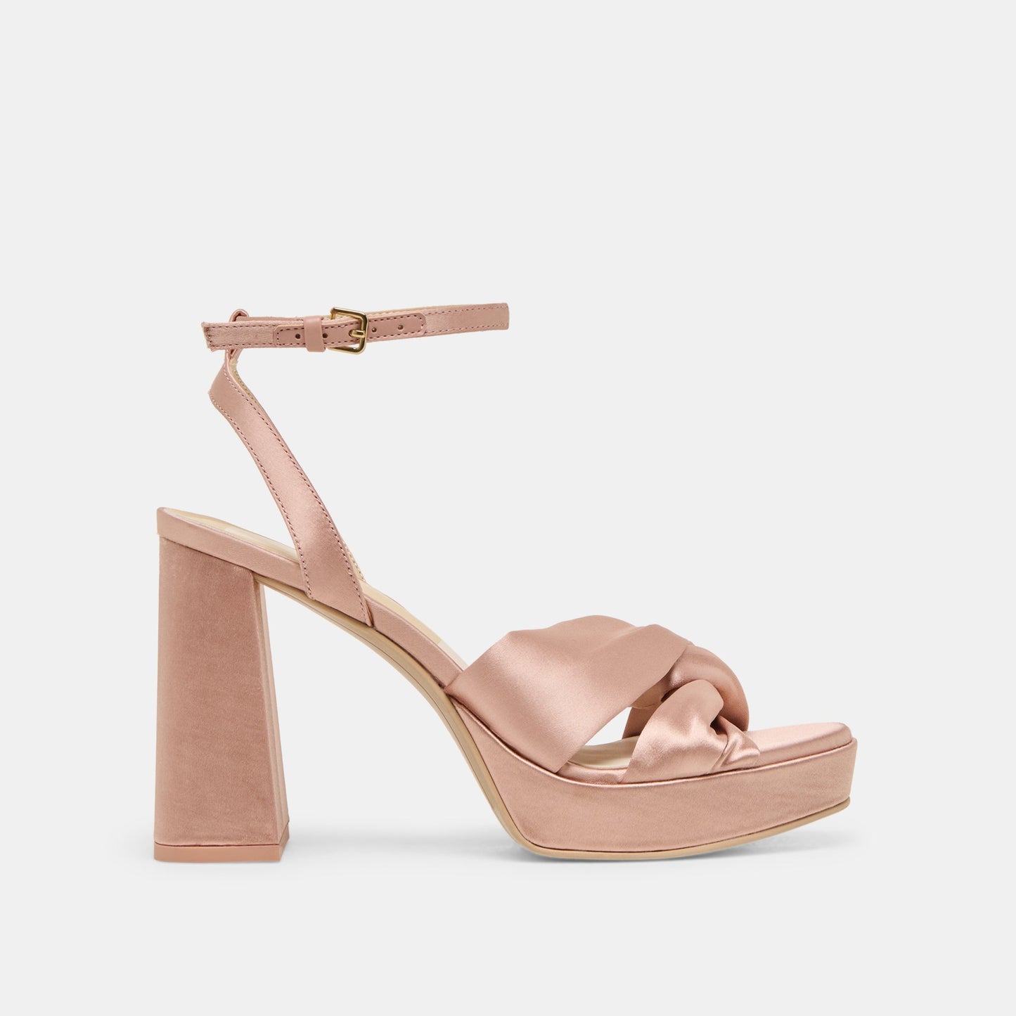 PARLO HEELS BLUSH SATIN - Dolce Vita