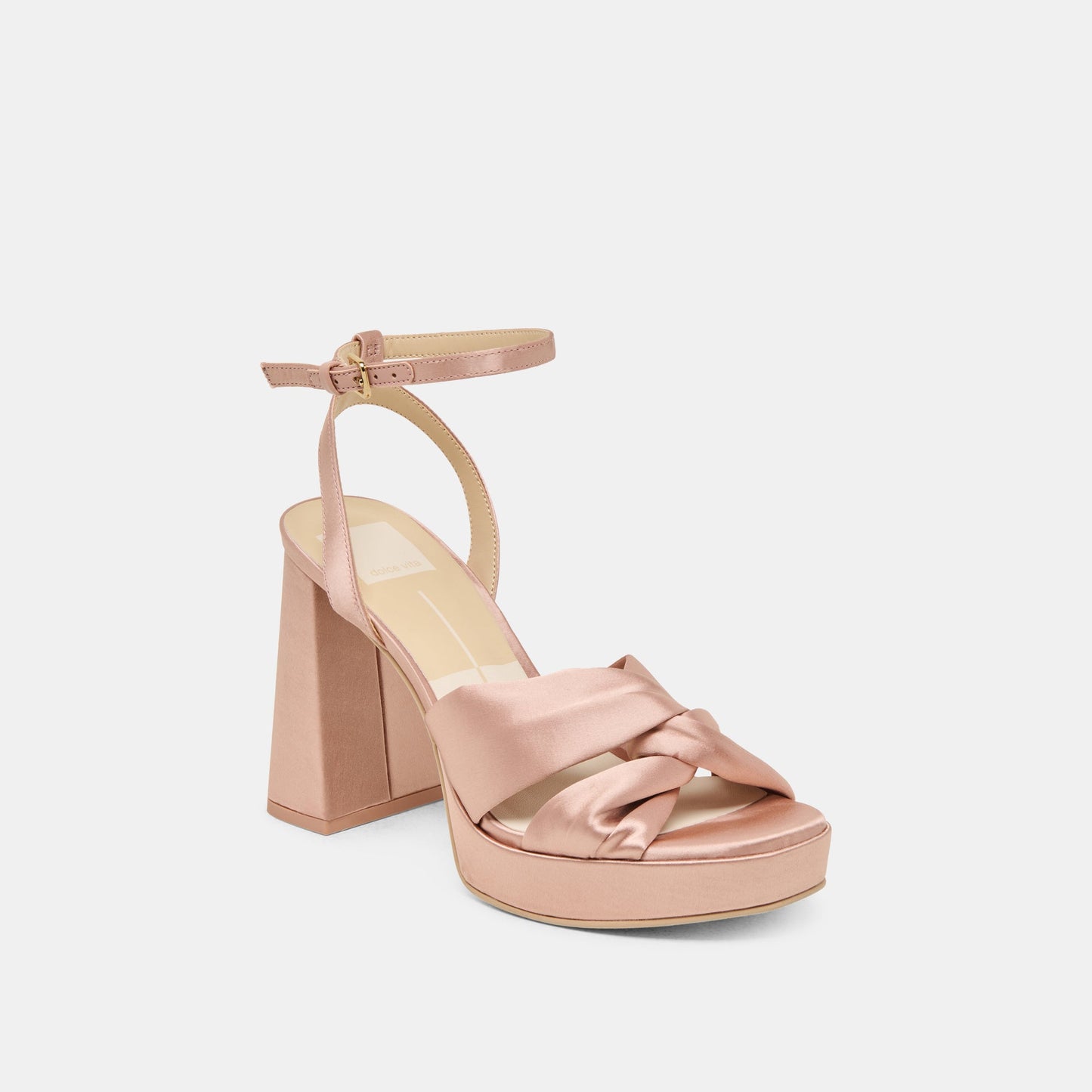 PARLO HEELS BLUSH SATIN - Dolce Vita