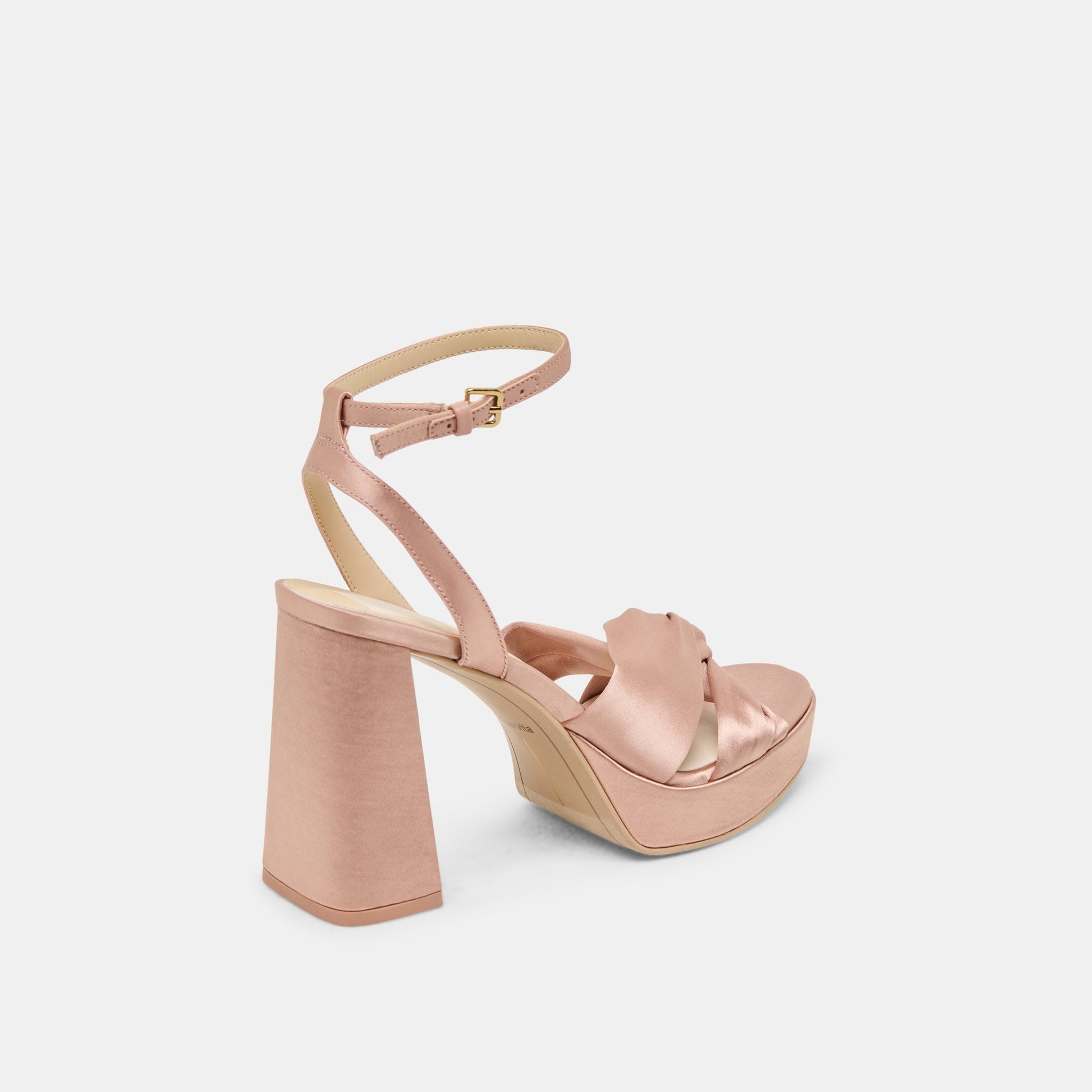 PARLO HEELS BLUSH SATIN - Dolce Vita