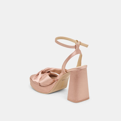 PARLO HEELS BLUSH SATIN - Dolce Vita