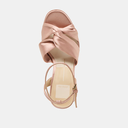 PARLO HEELS BLUSH SATIN - Dolce Vita