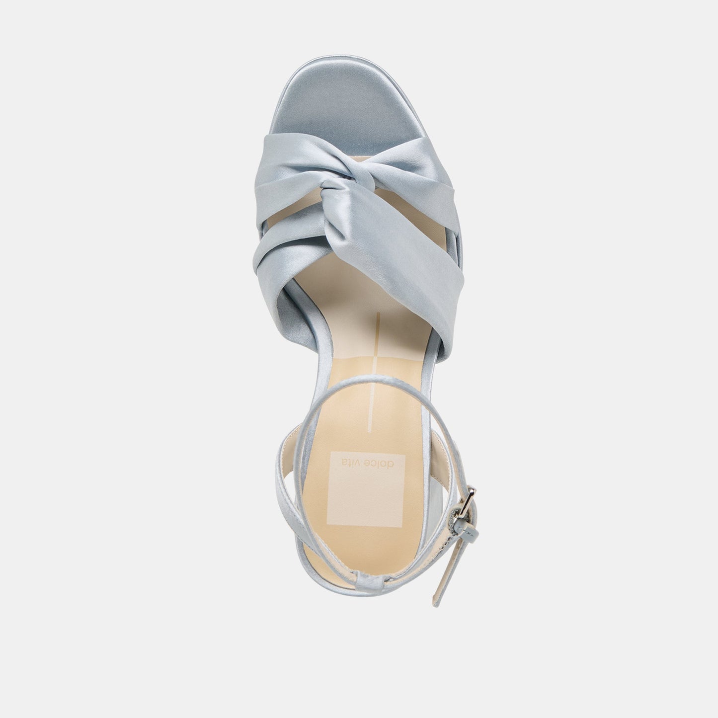 PARLO HEELS LIGHT BLUE SATIN - Dolce Vita