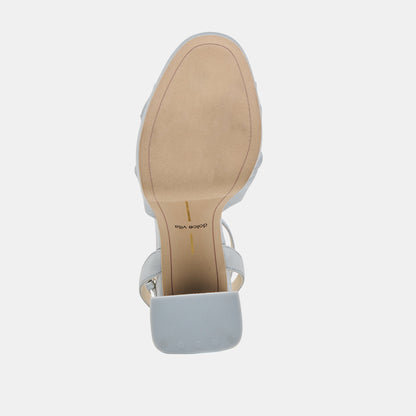 PARLO HEELS LIGHT BLUE SATIN - Dolce Vita
