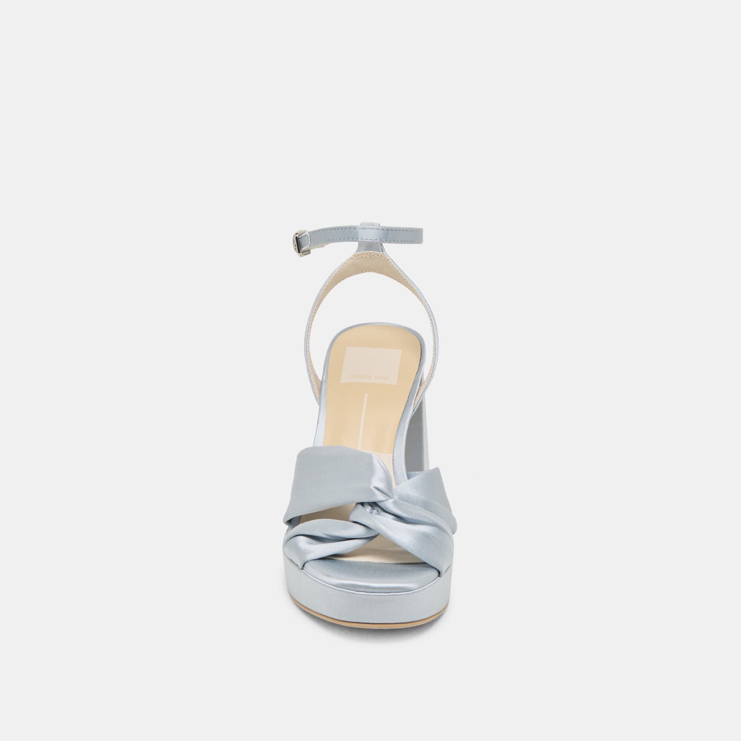 PARLO HEELS LIGHT BLUE SATIN - Dolce Vita