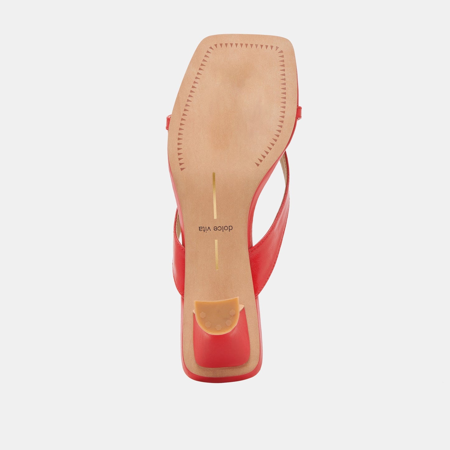 BREVEL HEELS CHILI LEATHER - Dolce Vita
