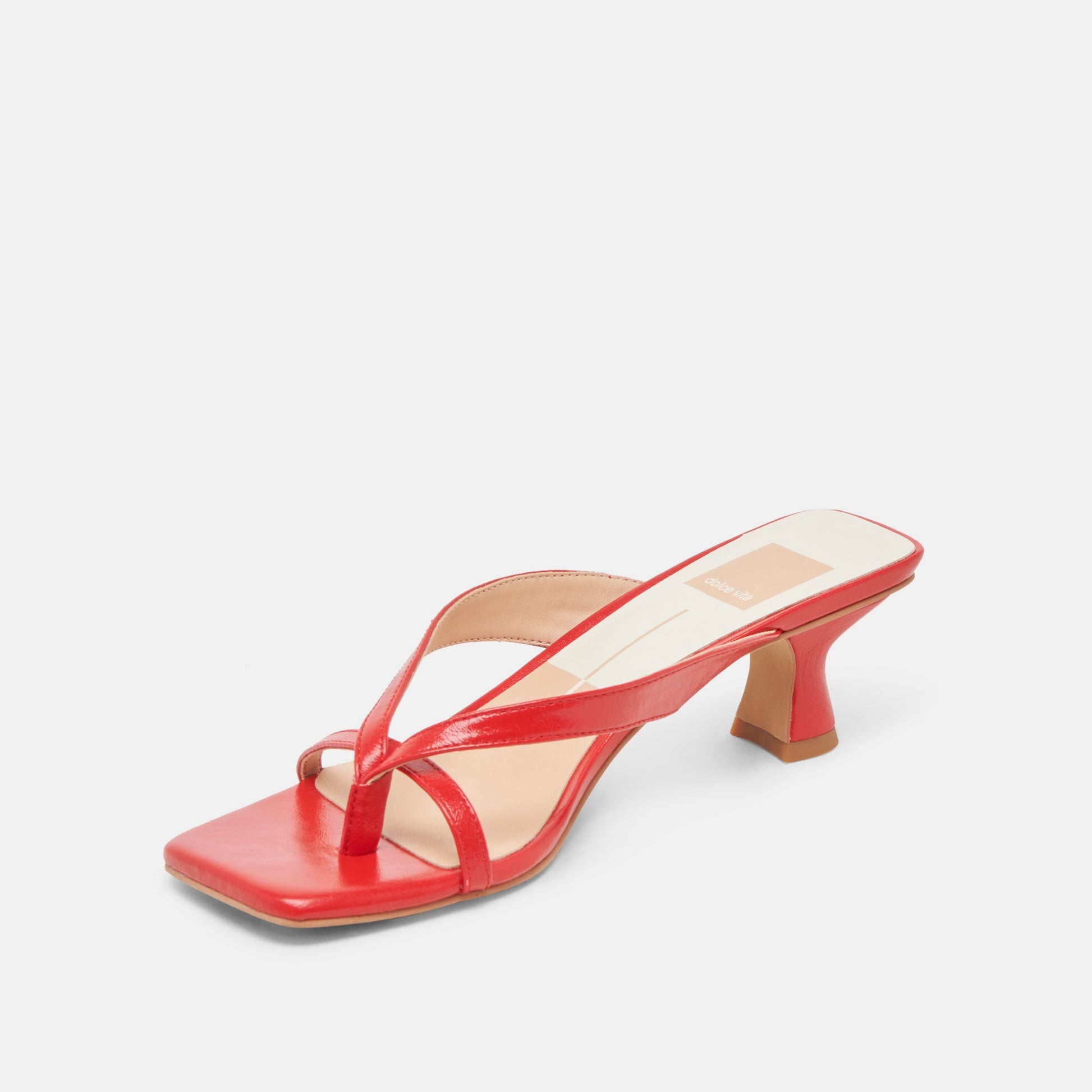 BREVEL HEELS CHILI LEATHER - Dolce Vita