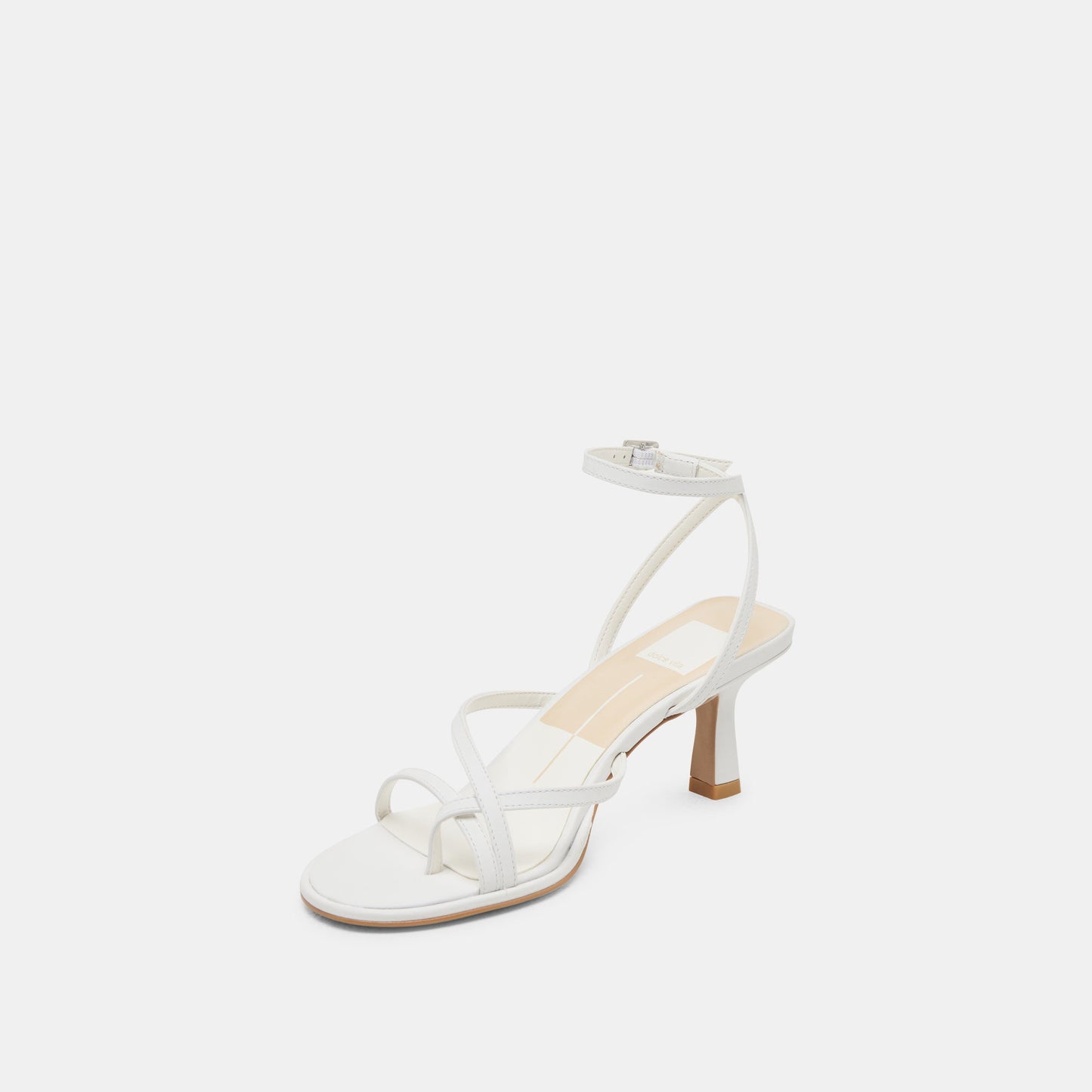 MORAH WIDE HEELS TRUE WHITE LEATHER - Dolce Vita