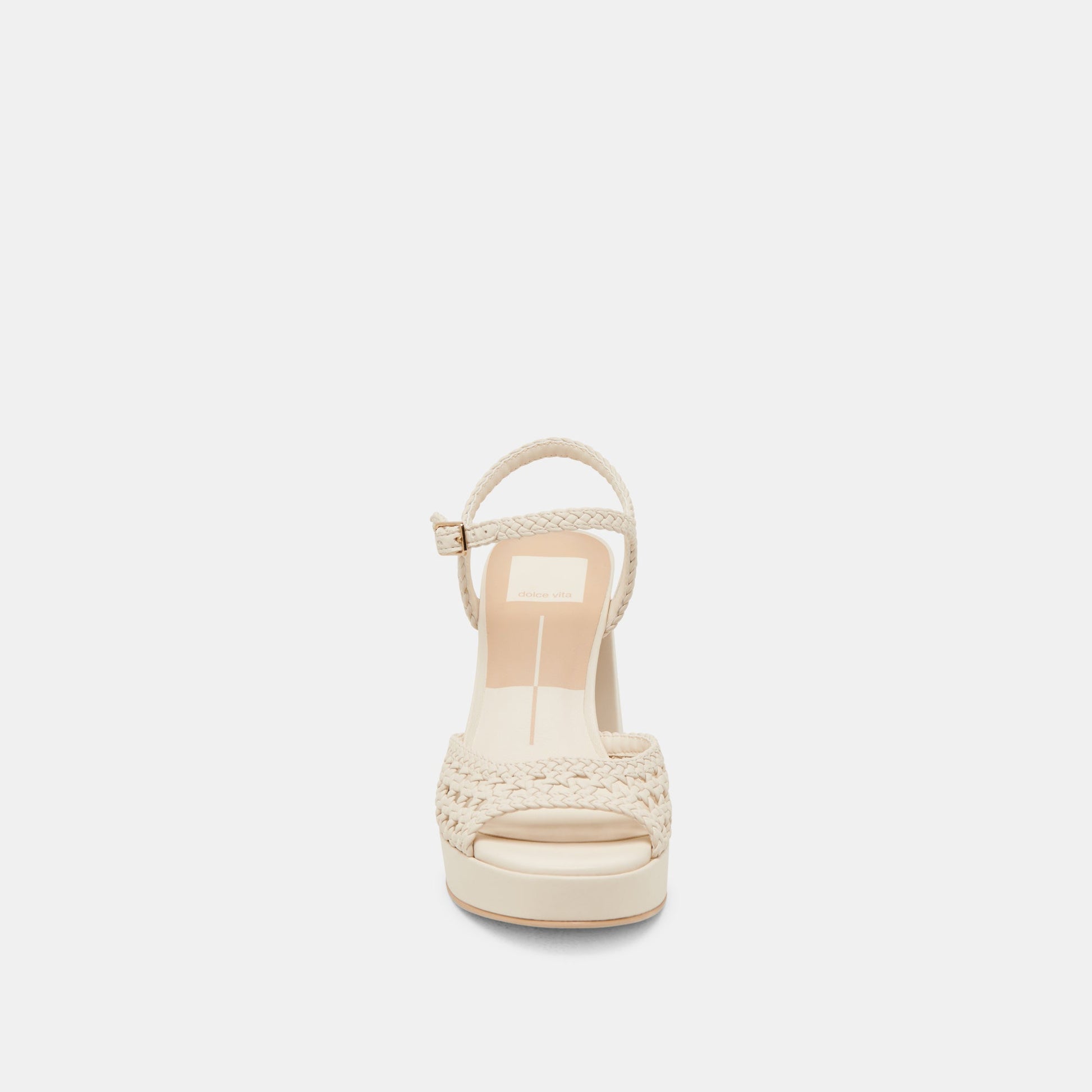 PEYTEN WIDE HEELS CREME WOVEN STELLA - Dolce Vita