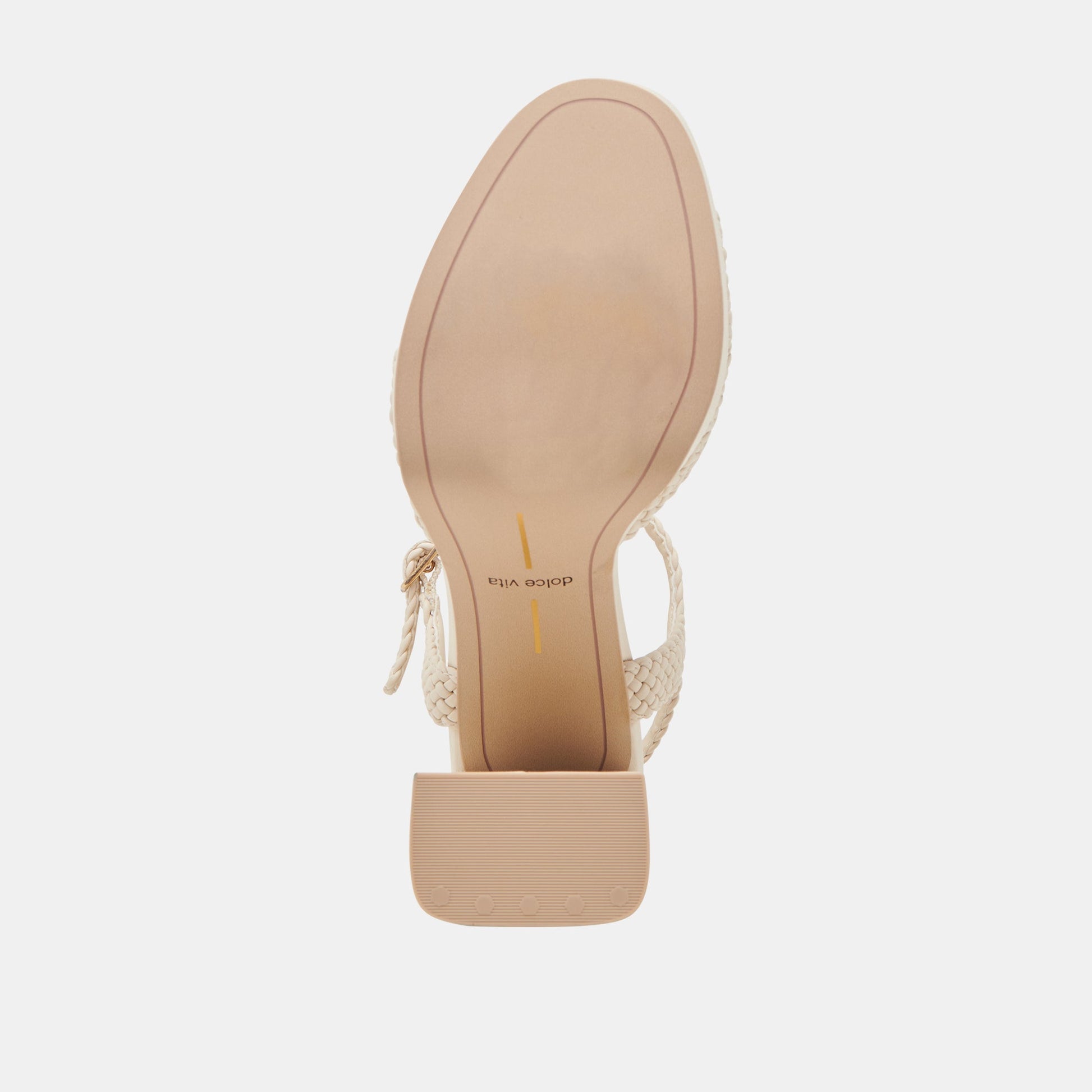 PEYTEN WIDE HEELS CREME WOVEN STELLA - Dolce Vita