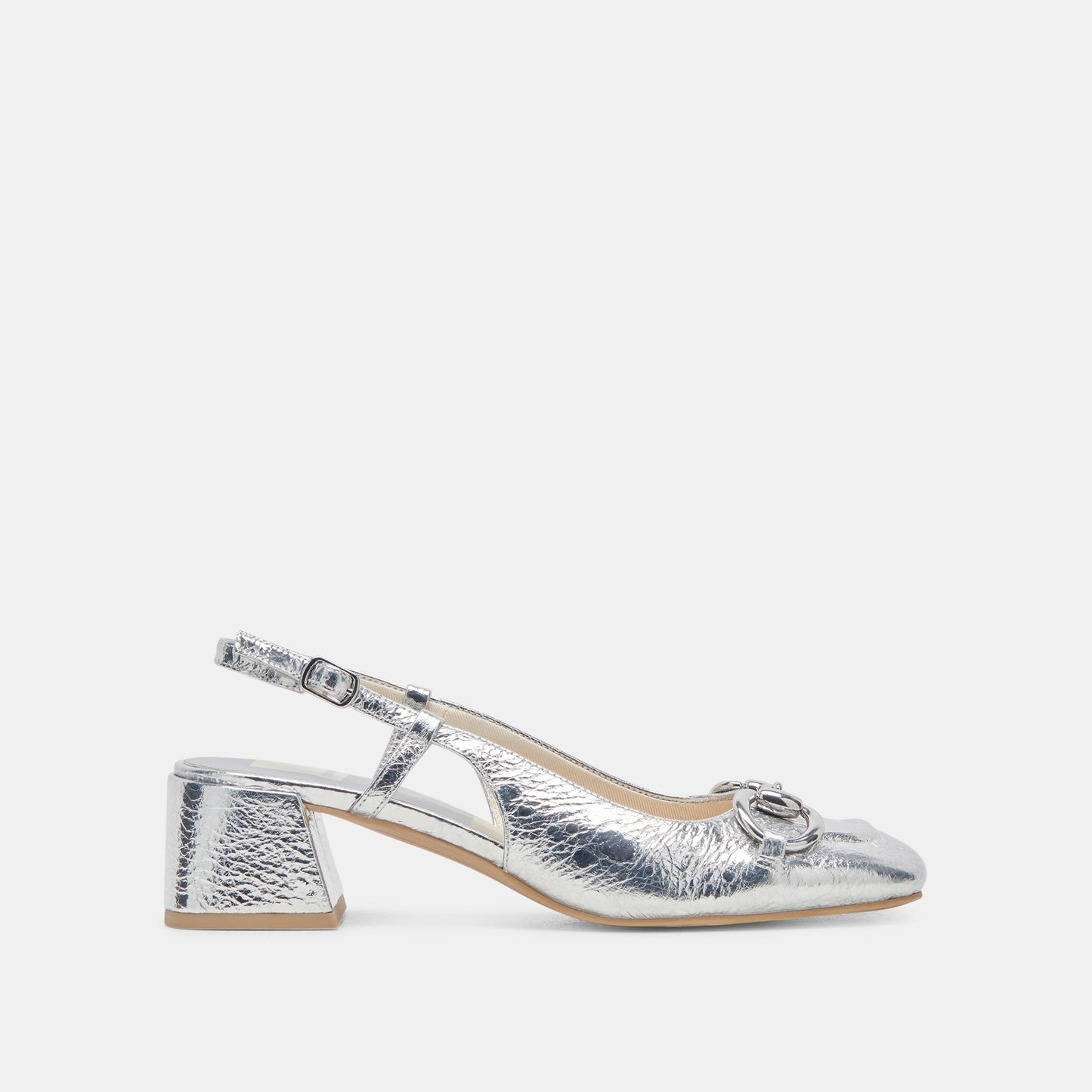 MELLI HEELS SILVER DISTRESSED LEATHER - Dolce Vita