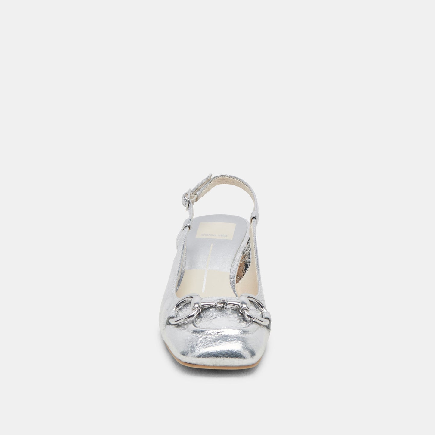 MELLI HEELS SILVER DISTRESSED LEATHER - Dolce Vita