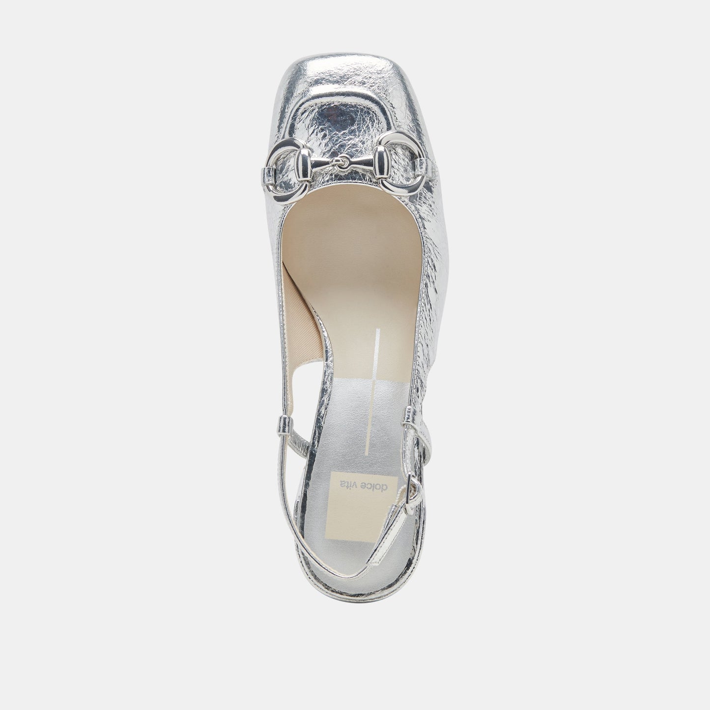 MELLI HEELS SILVER DISTRESSED LEATHER - Dolce Vita