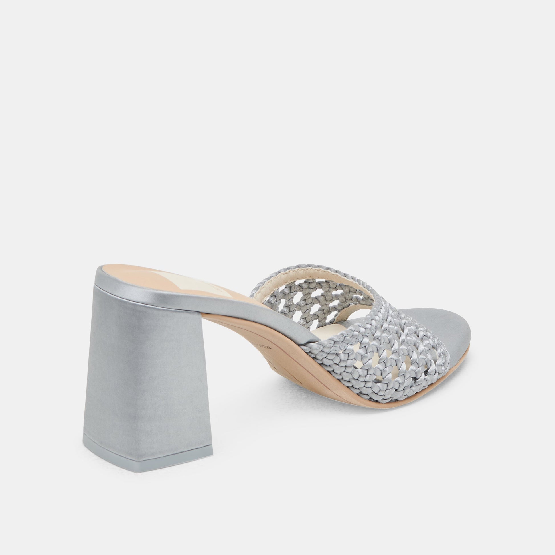 MARGOE HEELS LIGHT BLUE WOVEN SATIN - Dolce Vita