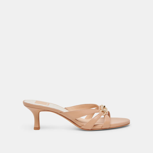 LERAH HEELS CAFE EMBOSSED LEATHER - Dolce Vita