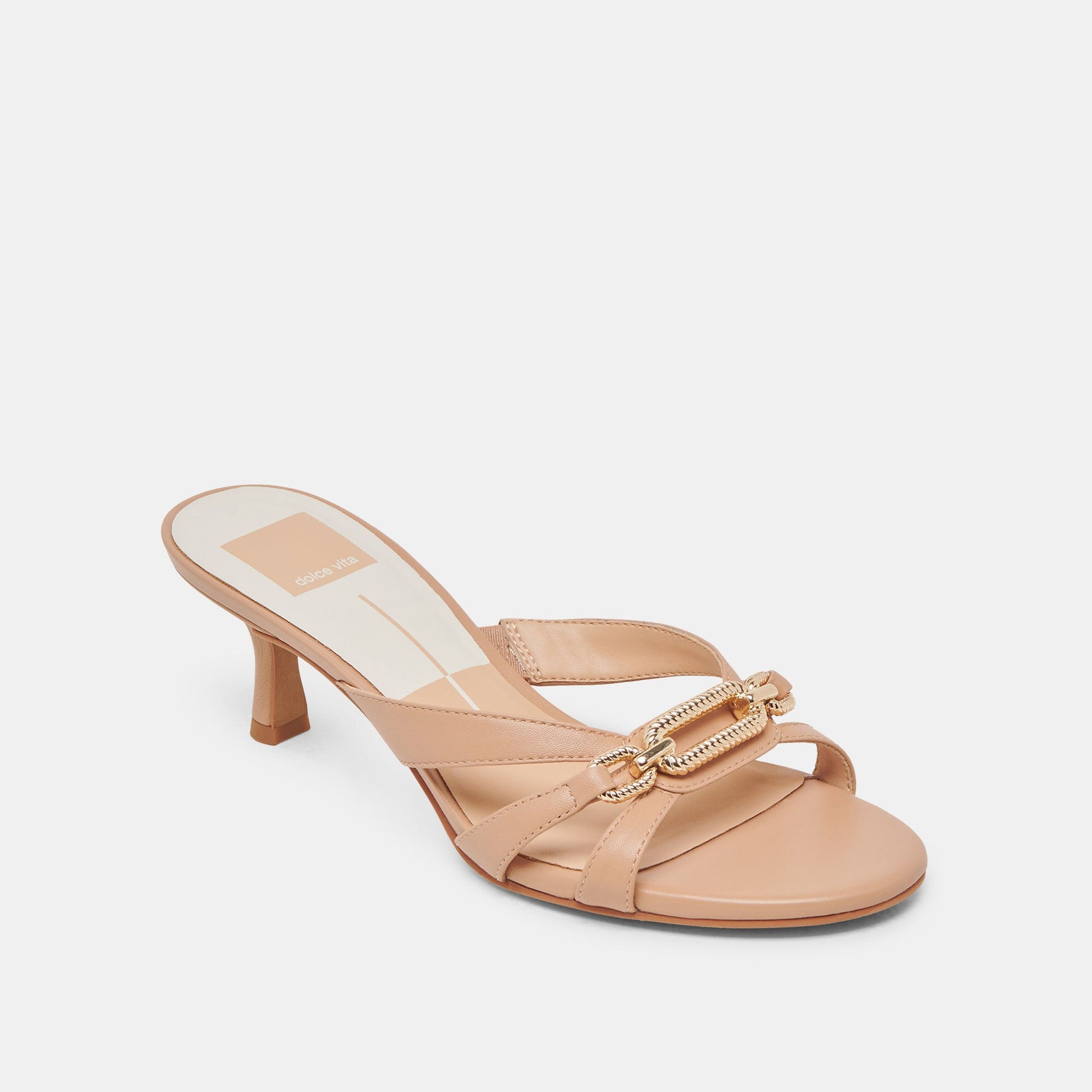 LERAH HEELS CAFE EMBOSSED LEATHER - Dolce Vita