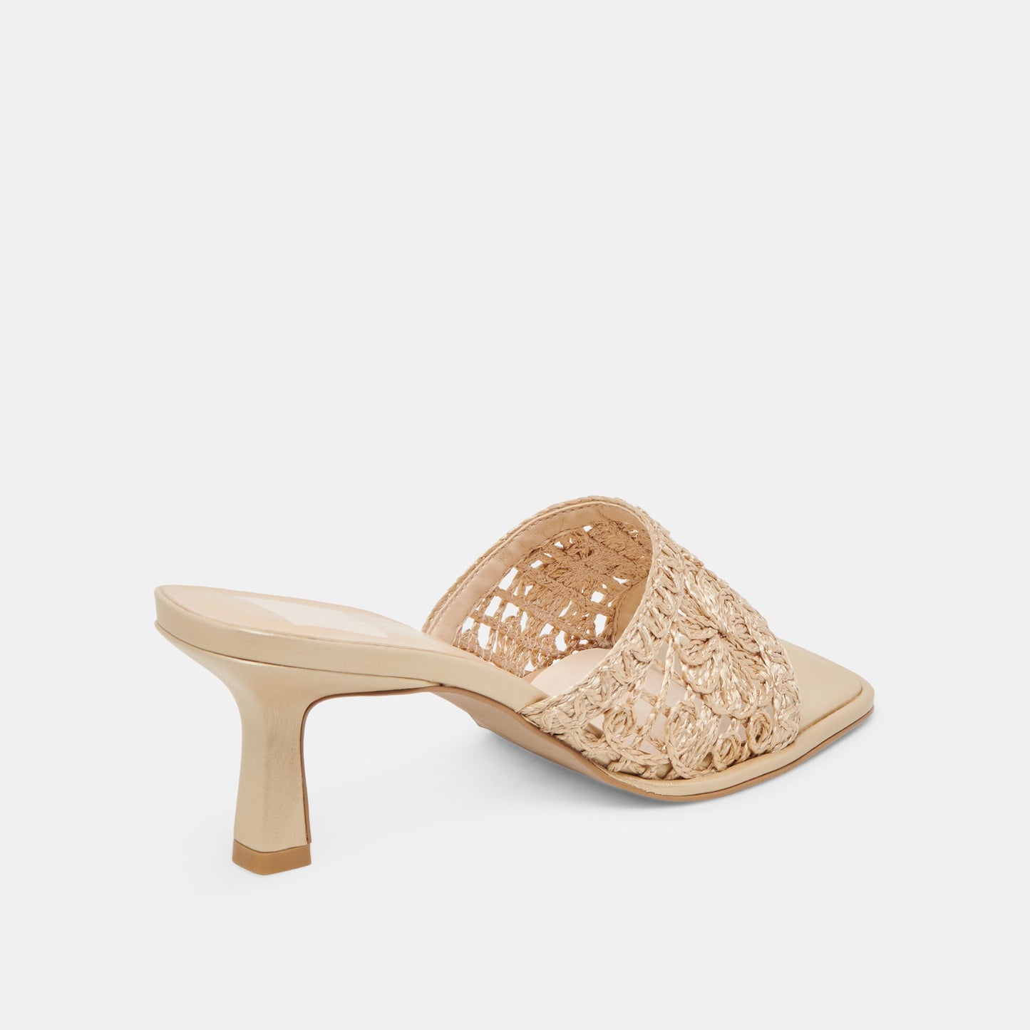 MAYLAH HEELS LIGHT GOLD MACRAME - Dolce Vita