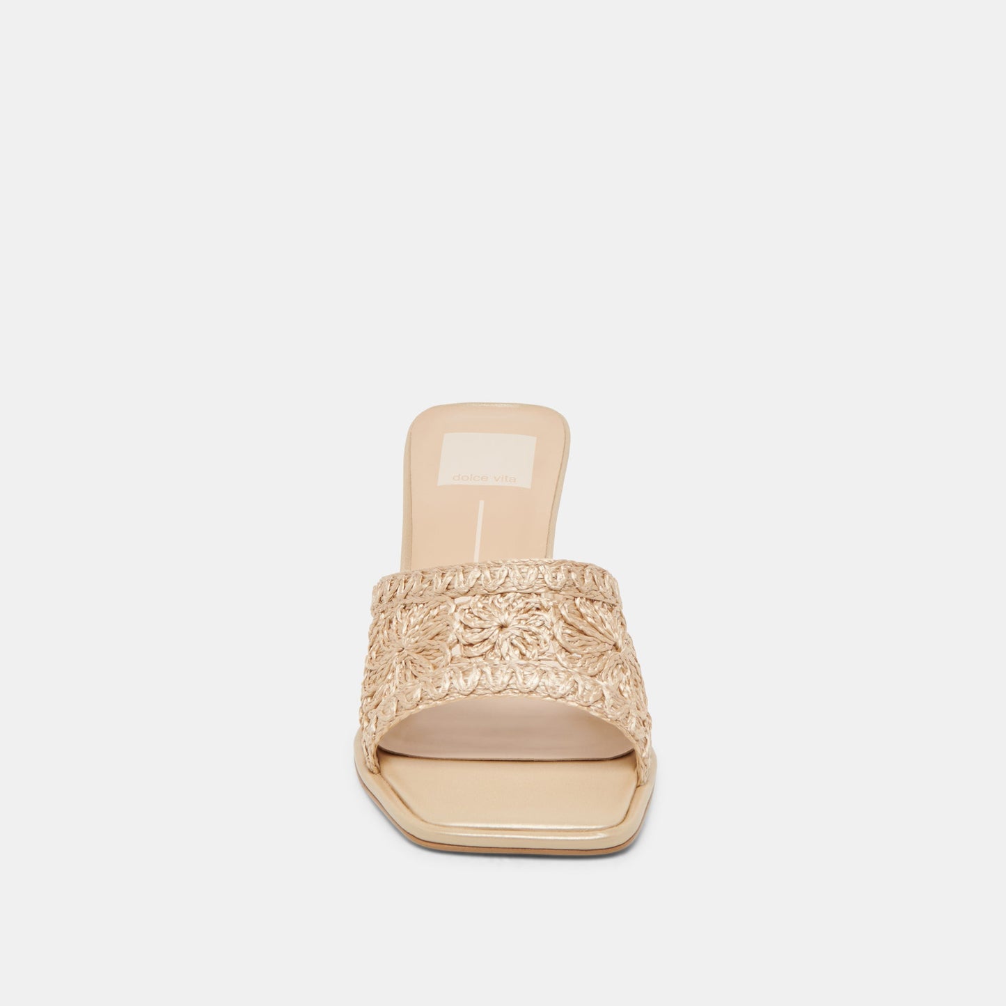 MAYLAH HEELS LIGHT GOLD MACRAME - Dolce Vita