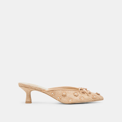 CAMILO HEELS LT NATURAL RAFFIA - Dolce Vita