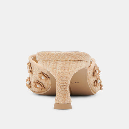 CAMILO HEELS LT NATURAL RAFFIA - Dolce Vita