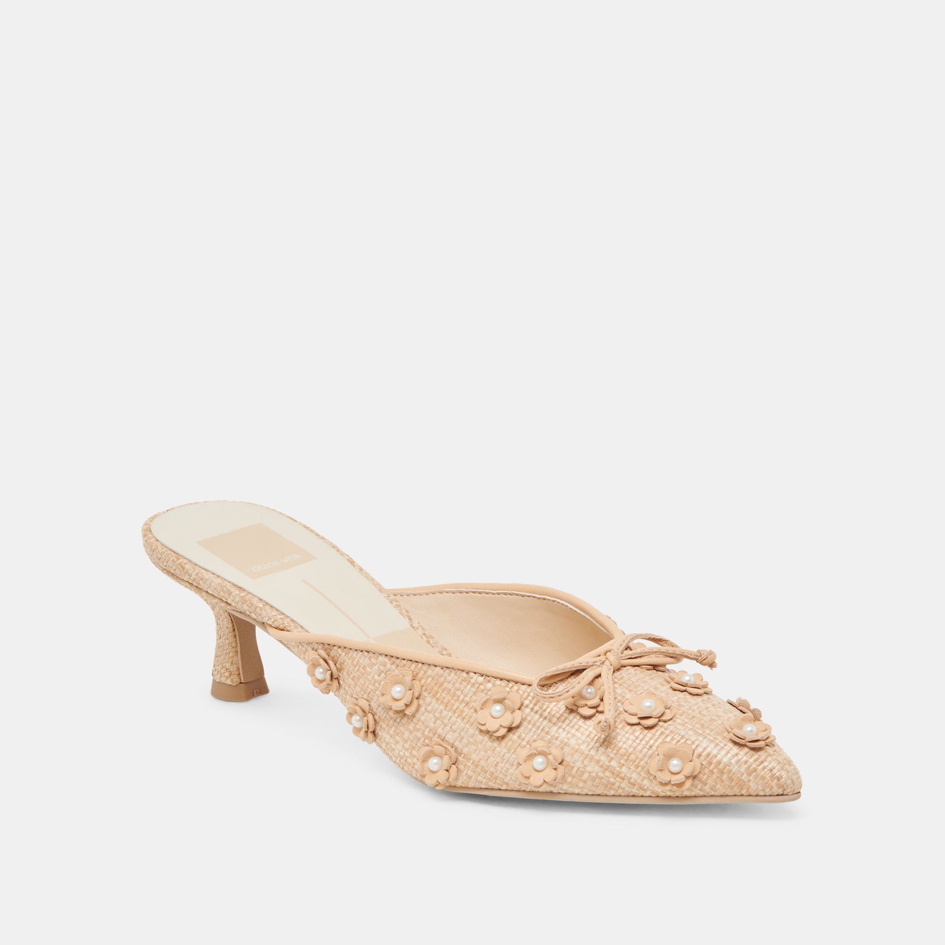 CAMILO HEELS LT NATURAL RAFFIA - Dolce Vita