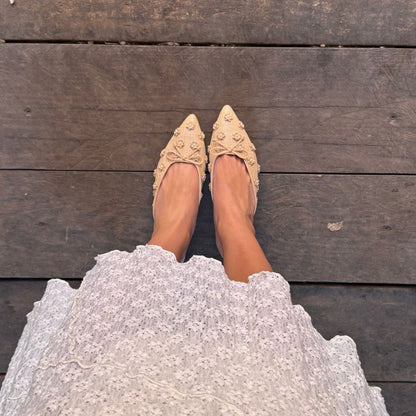 CAMILO HEELS LT NATURAL RAFFIA - Dolce Vita