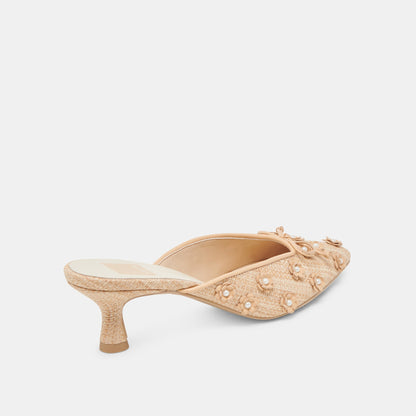 CAMILO HEELS LT NATURAL RAFFIA - Dolce Vita