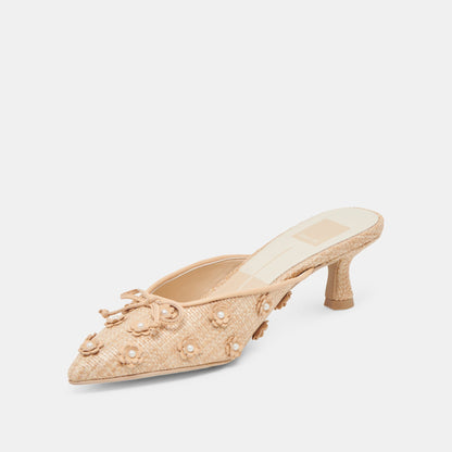 CAMILO HEELS LT NATURAL RAFFIA - Dolce Vita