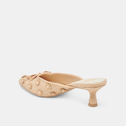 CAMILO HEELS LT NATURAL RAFFIA - Dolce Vita