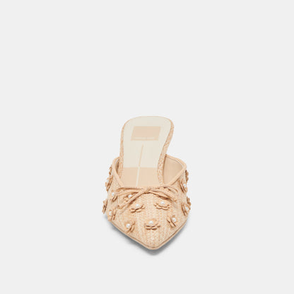 CAMILO HEELS LT NATURAL RAFFIA - Dolce Vita