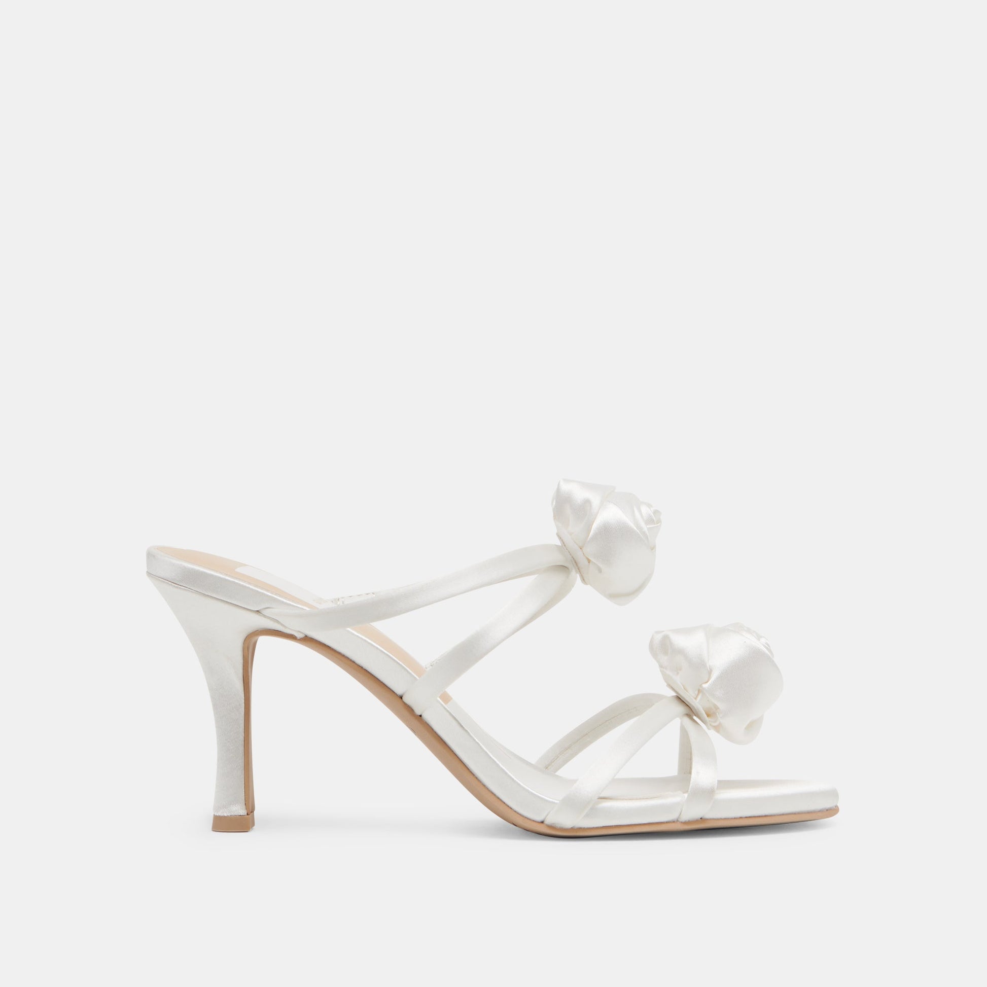LINZY HEELS TRUE WHITE SATIN - Dolce Vita