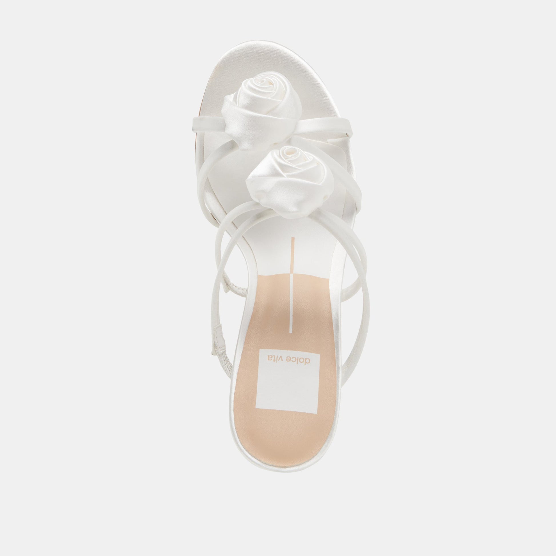 LINZY HEELS TRUE WHITE SATIN - Dolce Vita