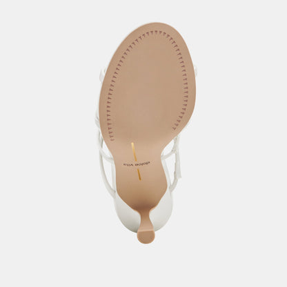 LINZY HEELS TRUE WHITE SATIN - Dolce Vita