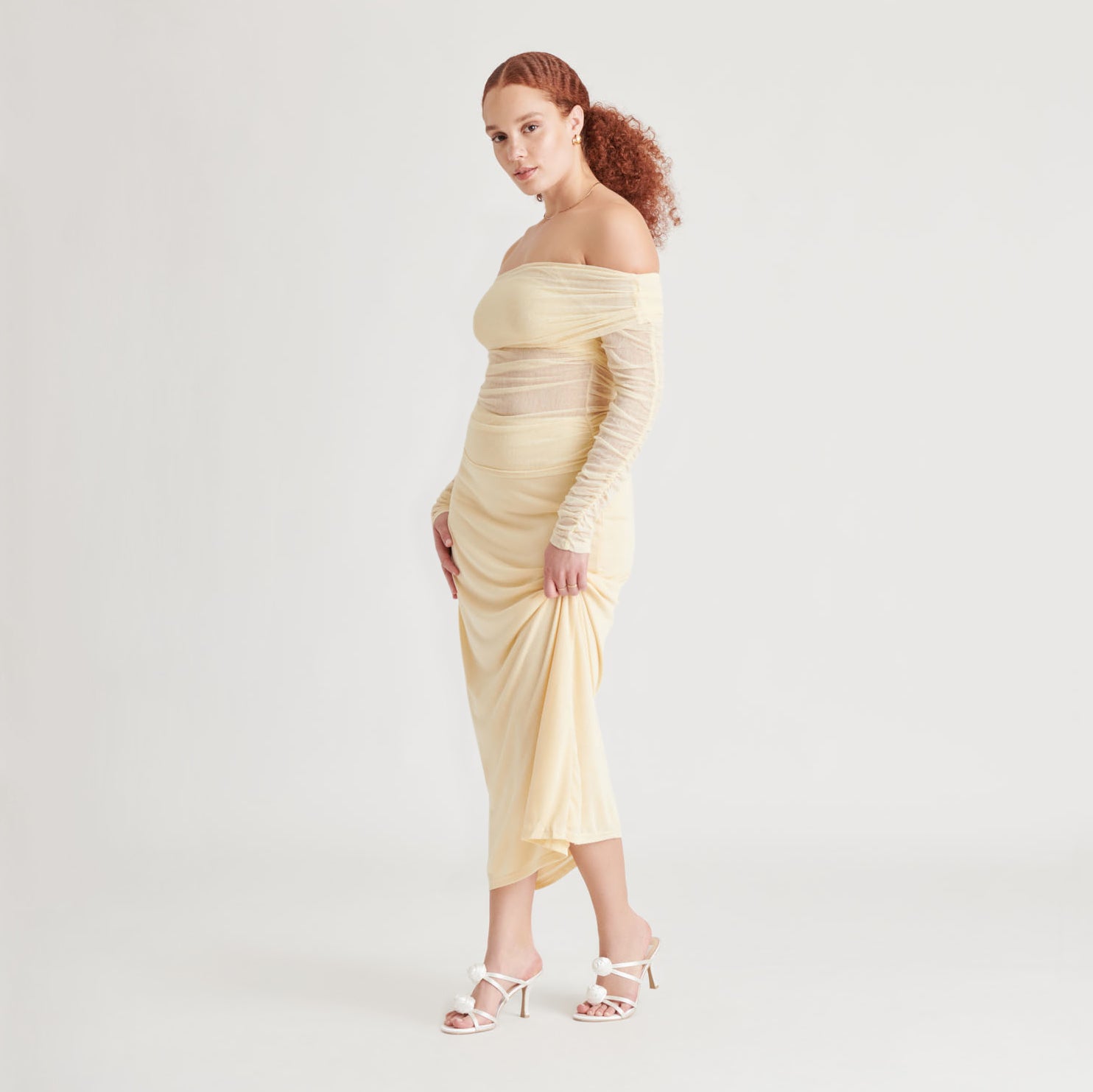 LINZY HEELS TRUE WHITE SATIN - Dolce Vita
