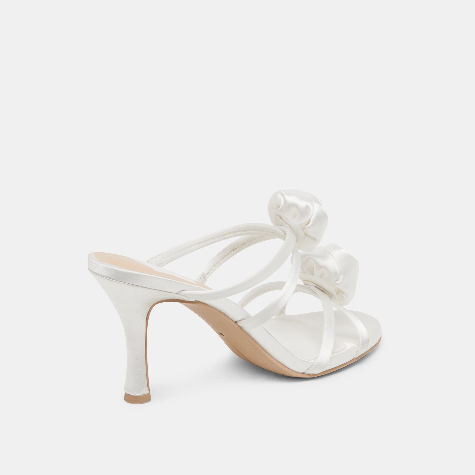 LINZY HEELS TRUE WHITE SATIN - Dolce Vita