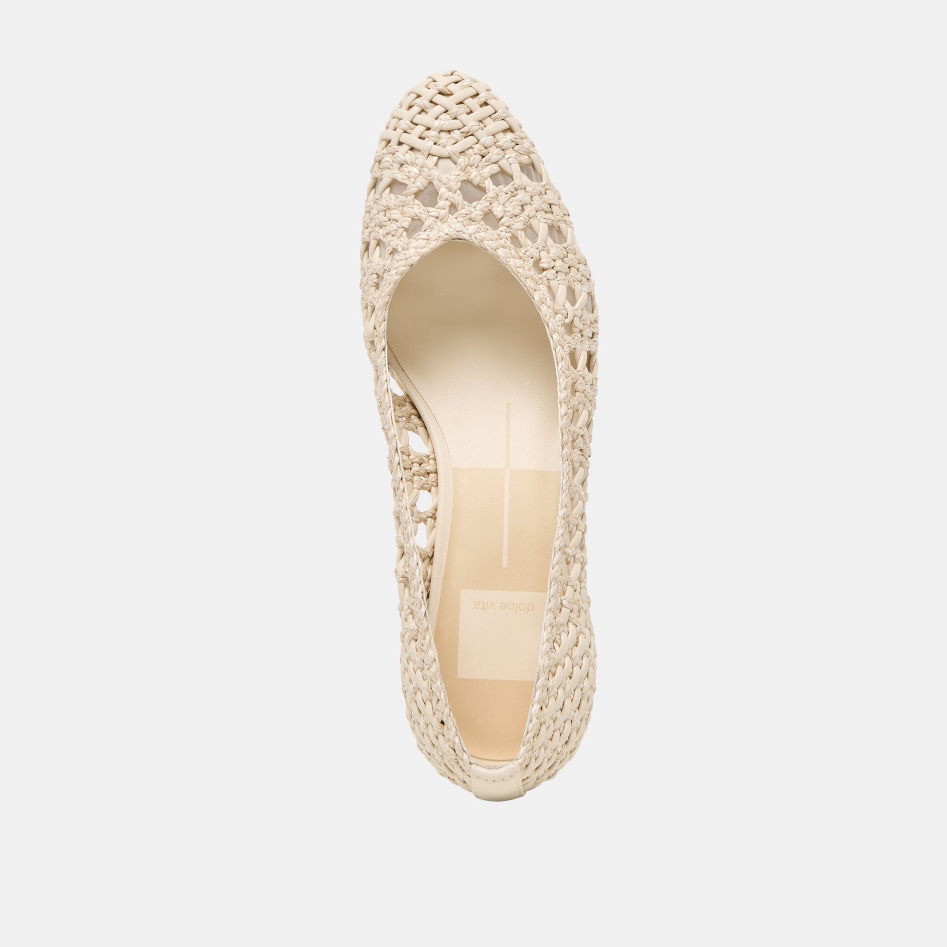 Lula Ivory Multi Woven Raffia Heels - Dolce Vita