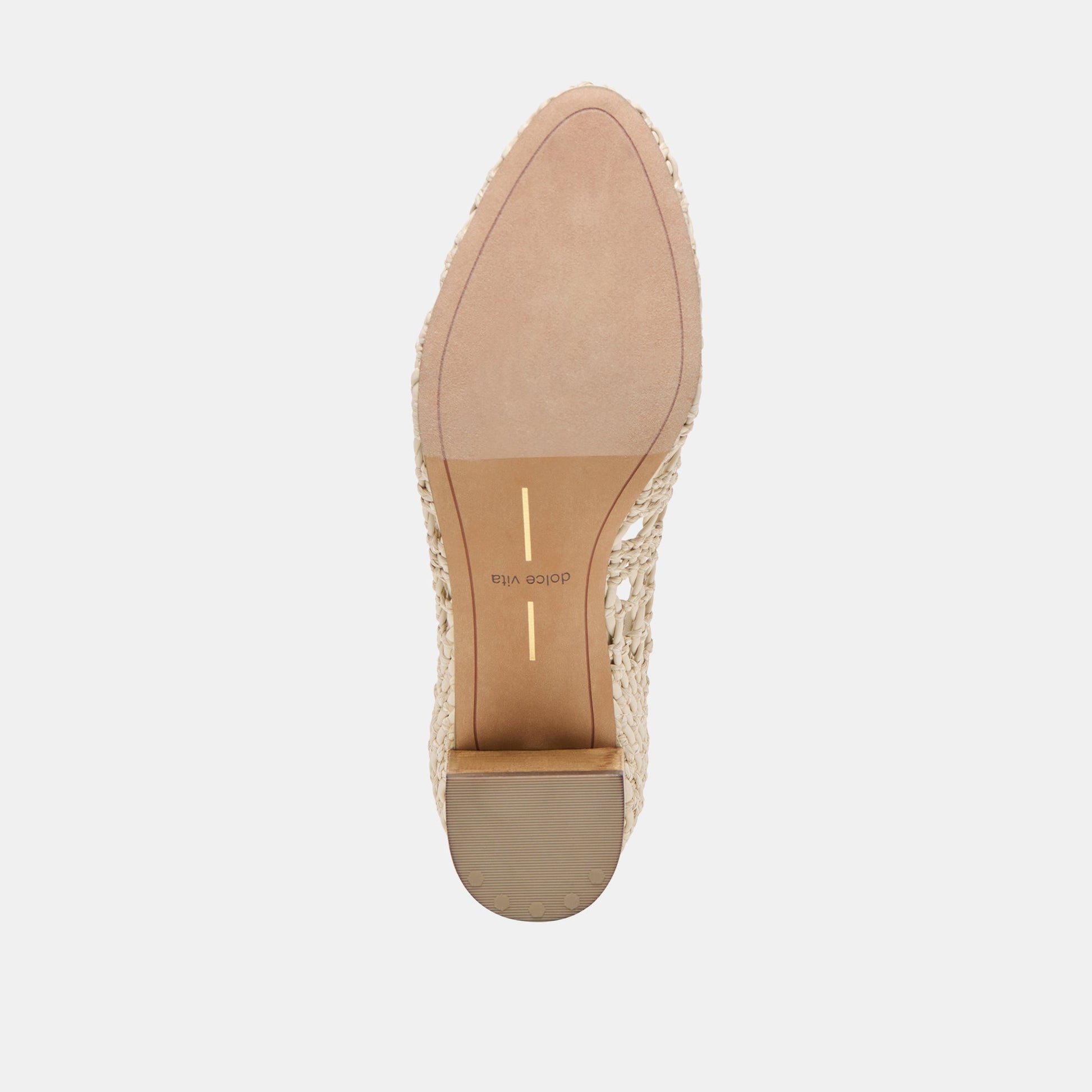 Lula Ivory Multi Woven Raffia Heels - Dolce Vita