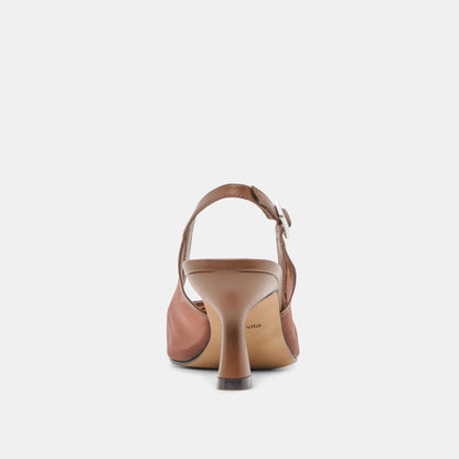 Lorine Espresso Mesh Heels - Dolce Vita