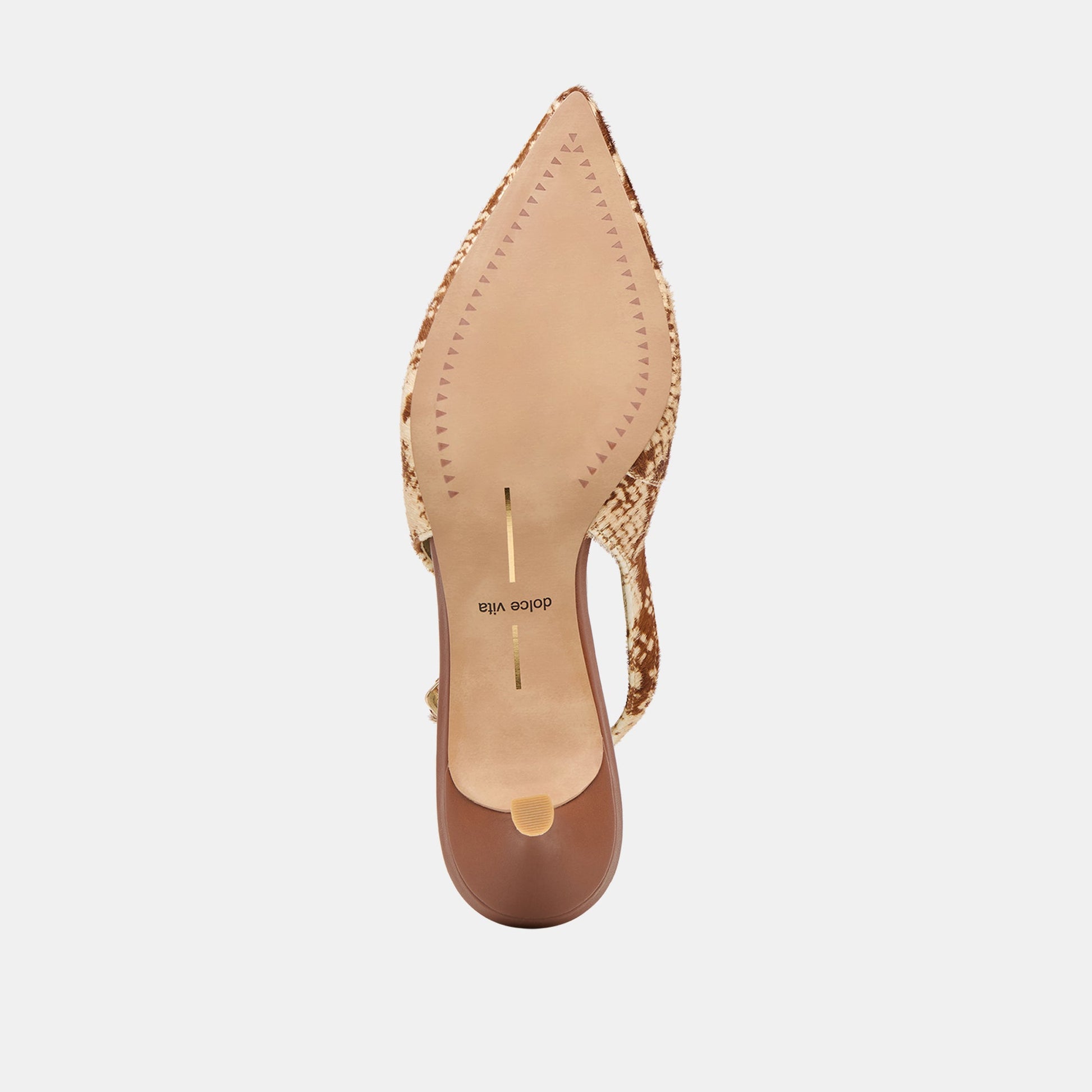 Alenna Brown Snake Calf Hair Heels - Dolce Vita