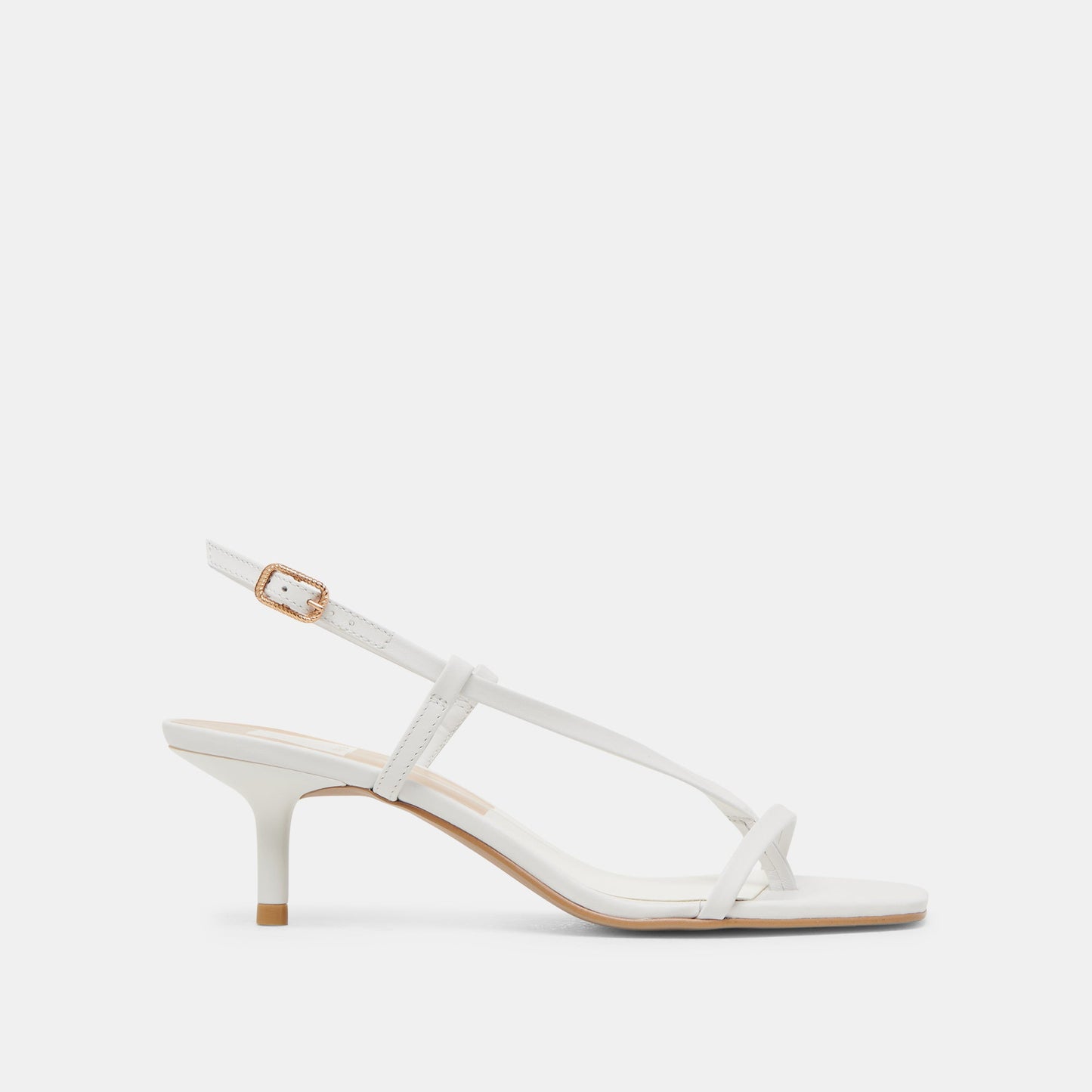LAURY HEELS TRUE WHITE LEATHER - Dolce Vita