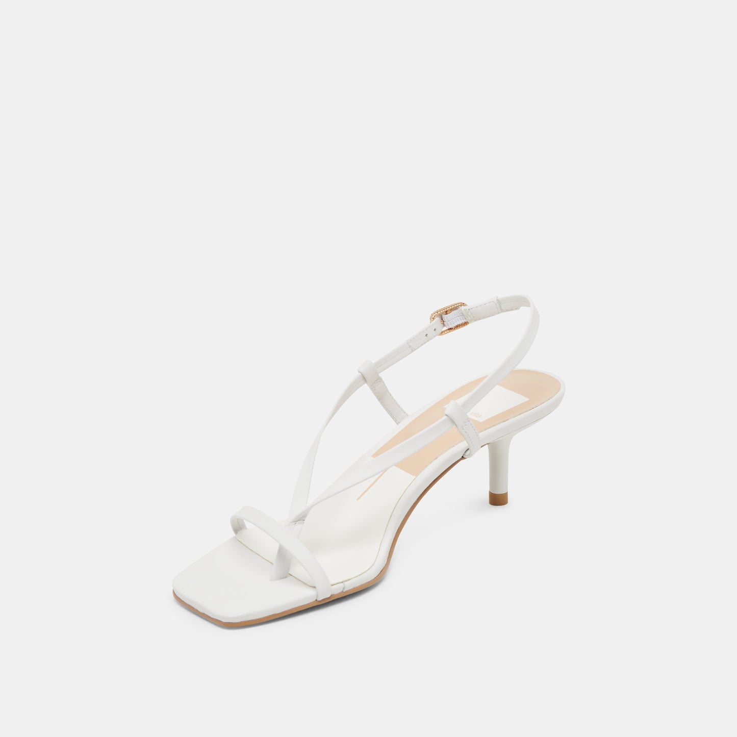 LAURY HEELS TRUE WHITE LEATHER - Dolce Vita