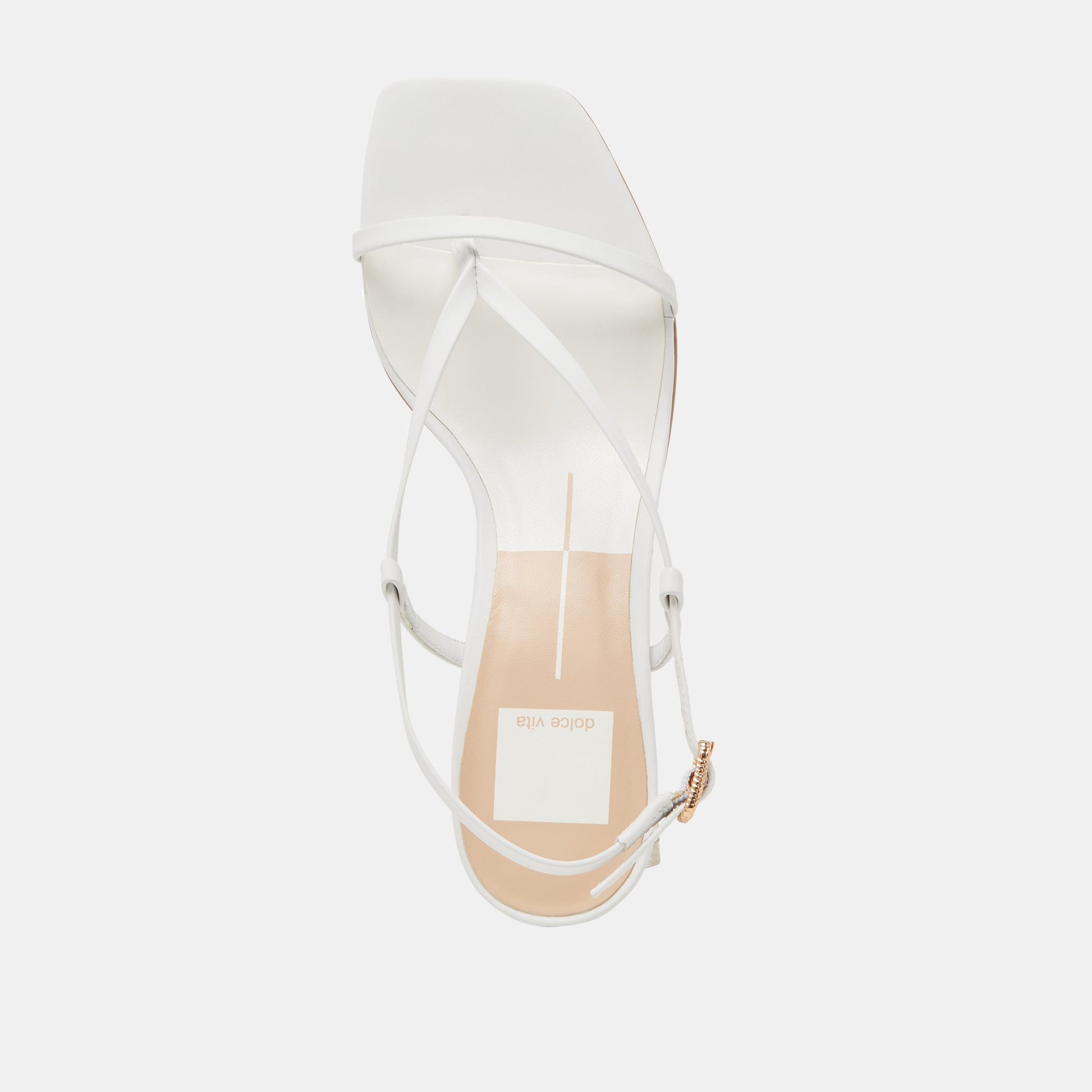 LAURY HEELS TRUE WHITE LEATHER - Dolce Vita