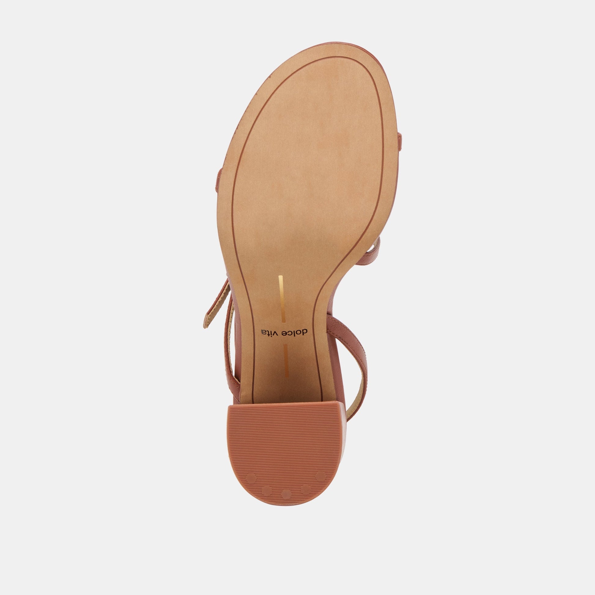 Faye Cognac Leather Heels - Dolce Vita