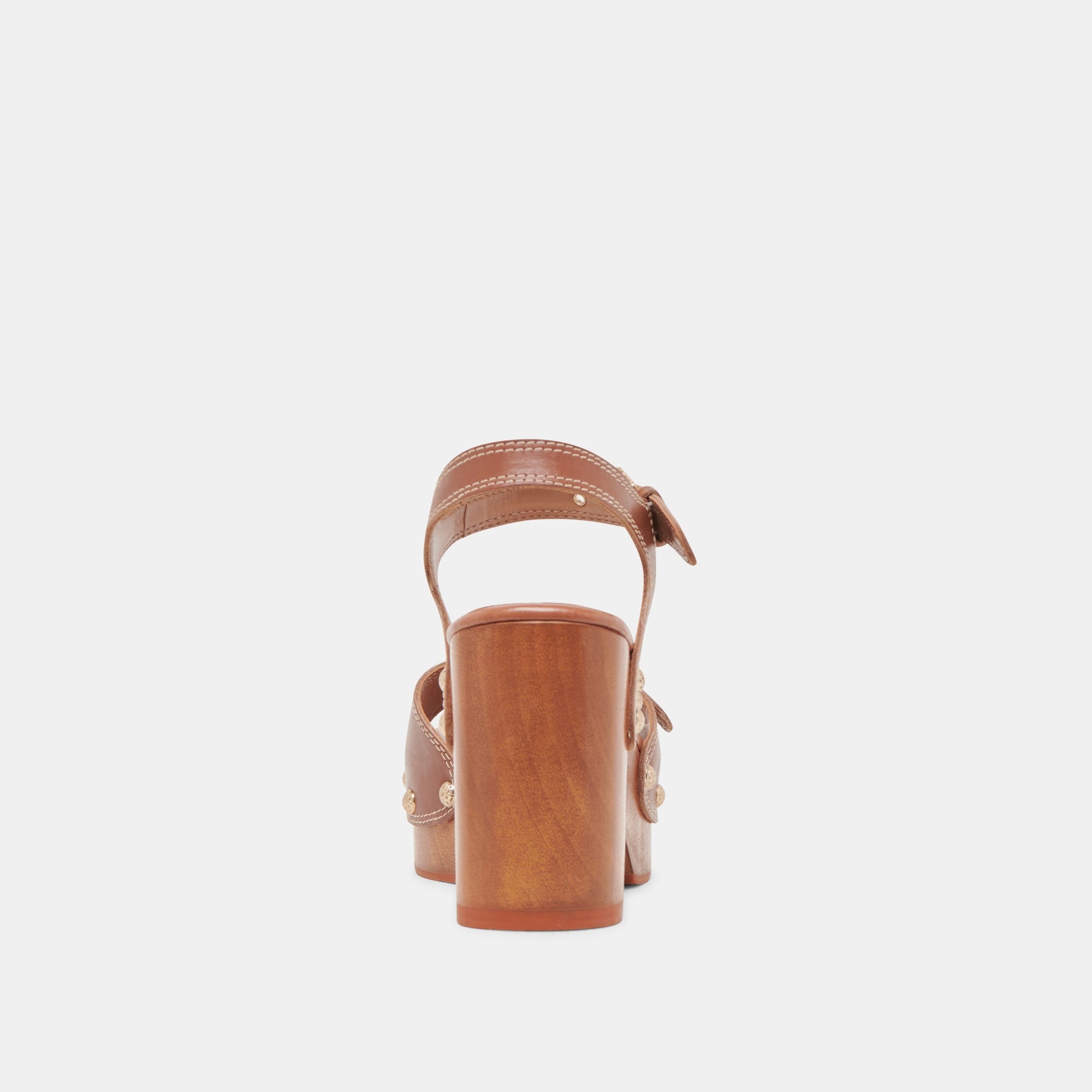 YANDY HEELS COGNAC LEATHER - Dolce Vita