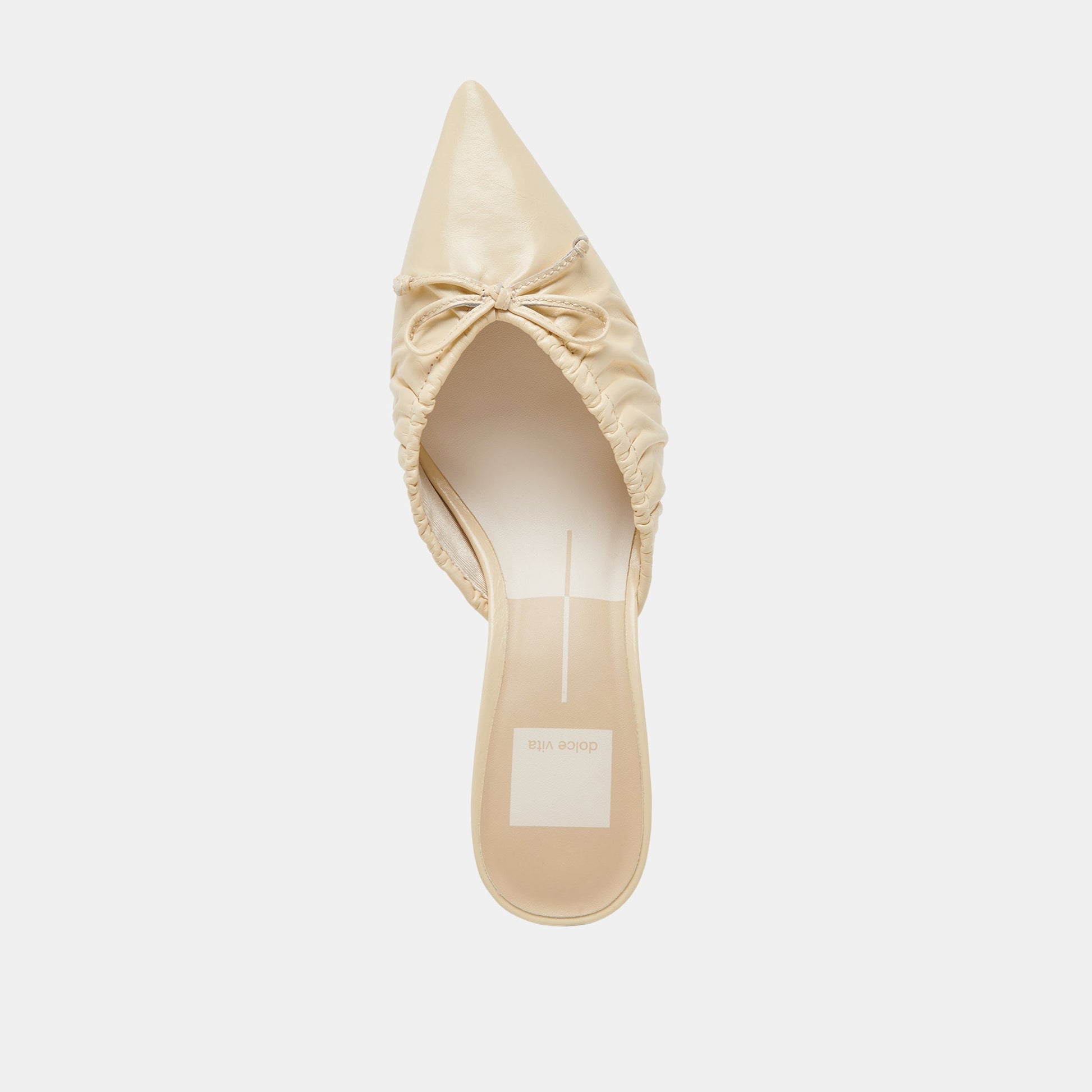 KAIRI MID HEELS LIGHT YELLOW CRINKLE PATENT - Dolce Vita