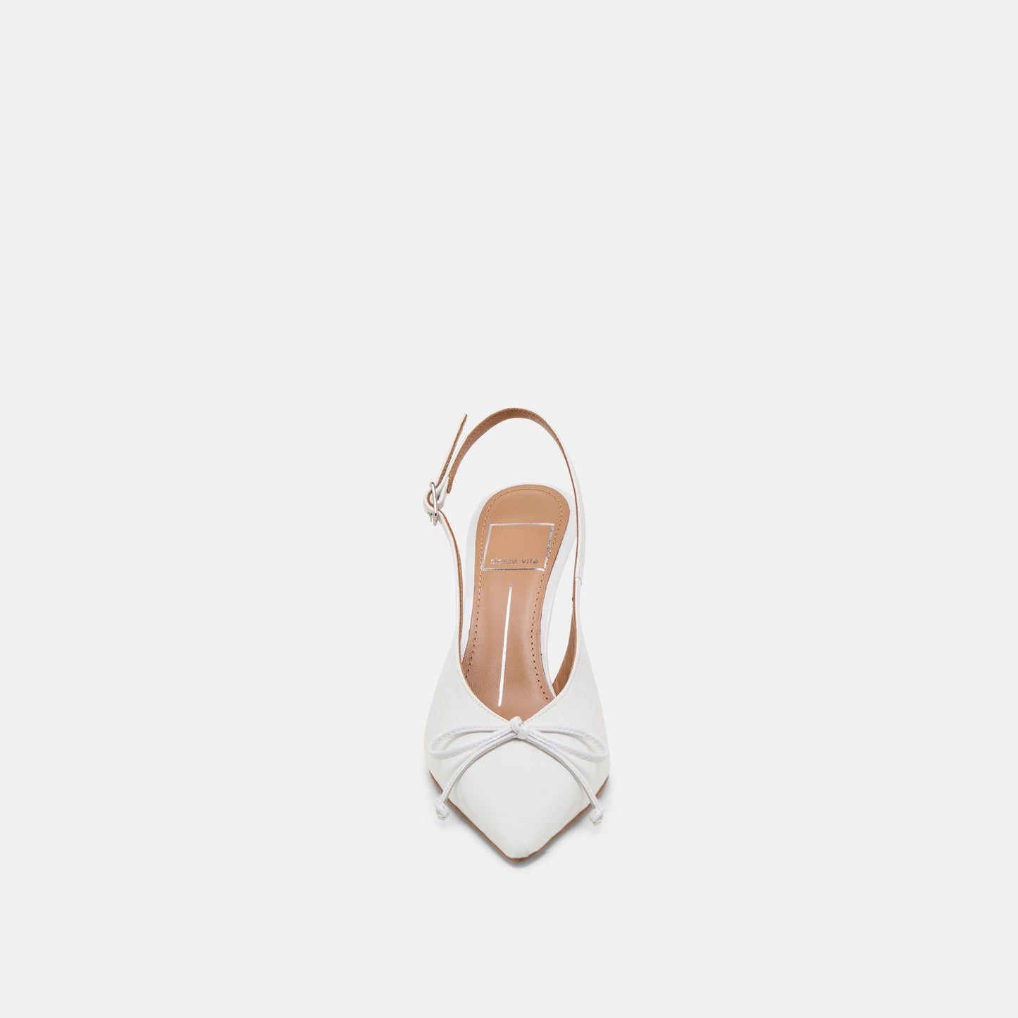 GEENA HEELS WHITE LEATHER - Dolce Vita