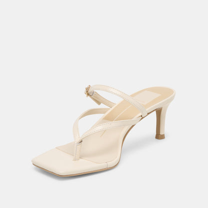 Biaga Off White Leather Heels - Dolce Vita