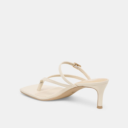Biaga Off White Leather Heels - Dolce Vita